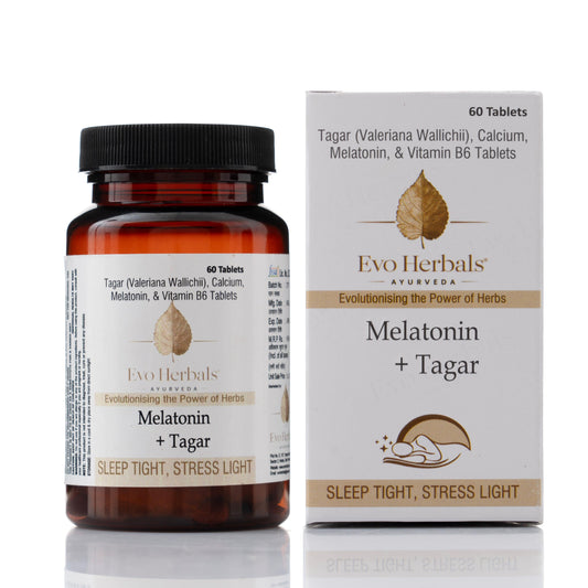 Melatonin (10 mg) + Tagar (250 mg) | Evo Herbals