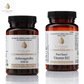 Bottles of Stress Relief & Energy Booster with natural ingredients to manage stress and enhance energy.